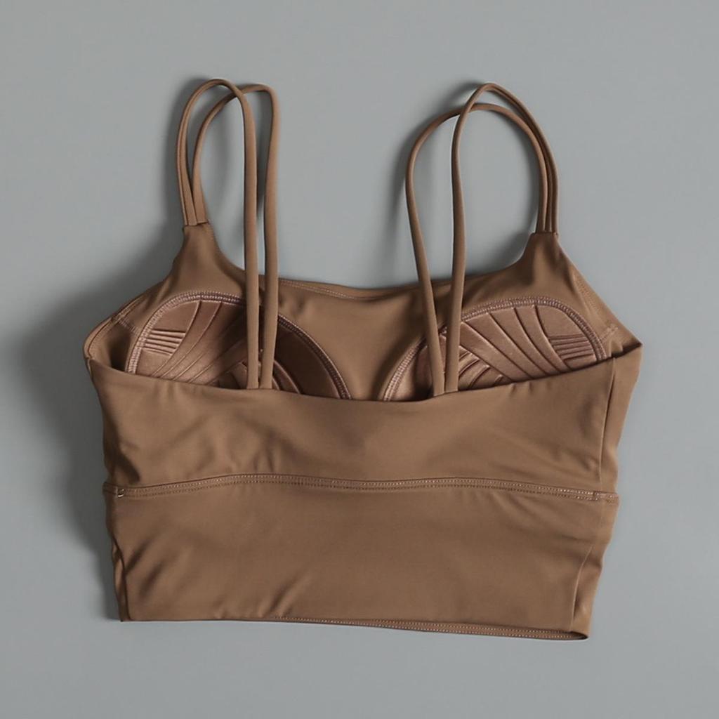 Women's Shockproof Sports Bra - High-Intensity Yoga and Running Vest with Beautiful Back Design