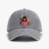 Devil And angel Stripes Washed denim Baseball Cap Fashion Distressed Retro Outdoor Adult Hunting hat