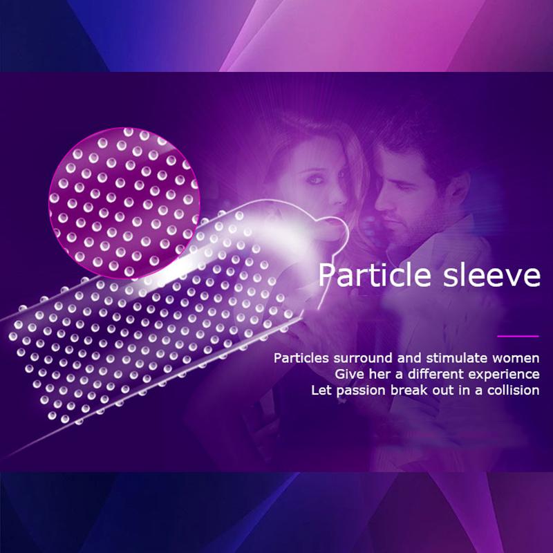 24Pcs 49mm Passion Condoms Ice Fire Feeling Penis Sleeves Ultrathin Lasting Condom Contraception Erotic Goods for Couple Sexshop