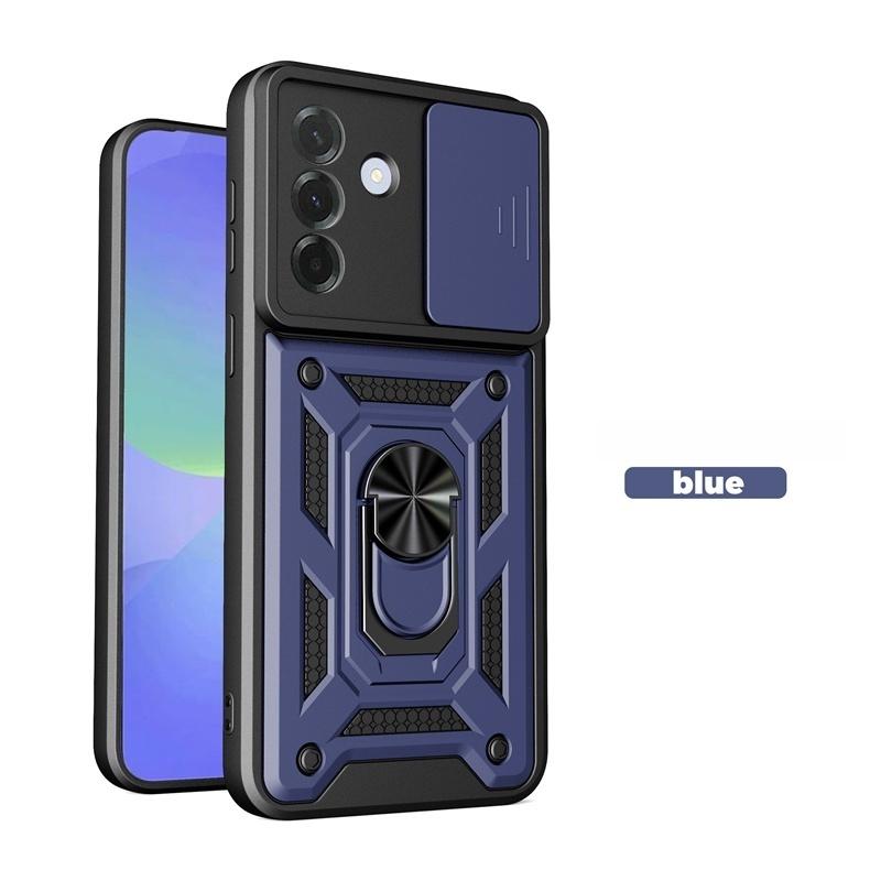 Heavy Duty Armor Magnetic Ring Holder Case For Samsung Galaxy A07 4G A27 A37 A57 5G Funda Slide Camera Lens Protect Cover Coque