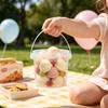 Leakproof Food Containers 2PCS Round Buckets, with Lid And Handle Disposable Containers, Bulk Dry Goods Storage Stackable Food-grade Plastic