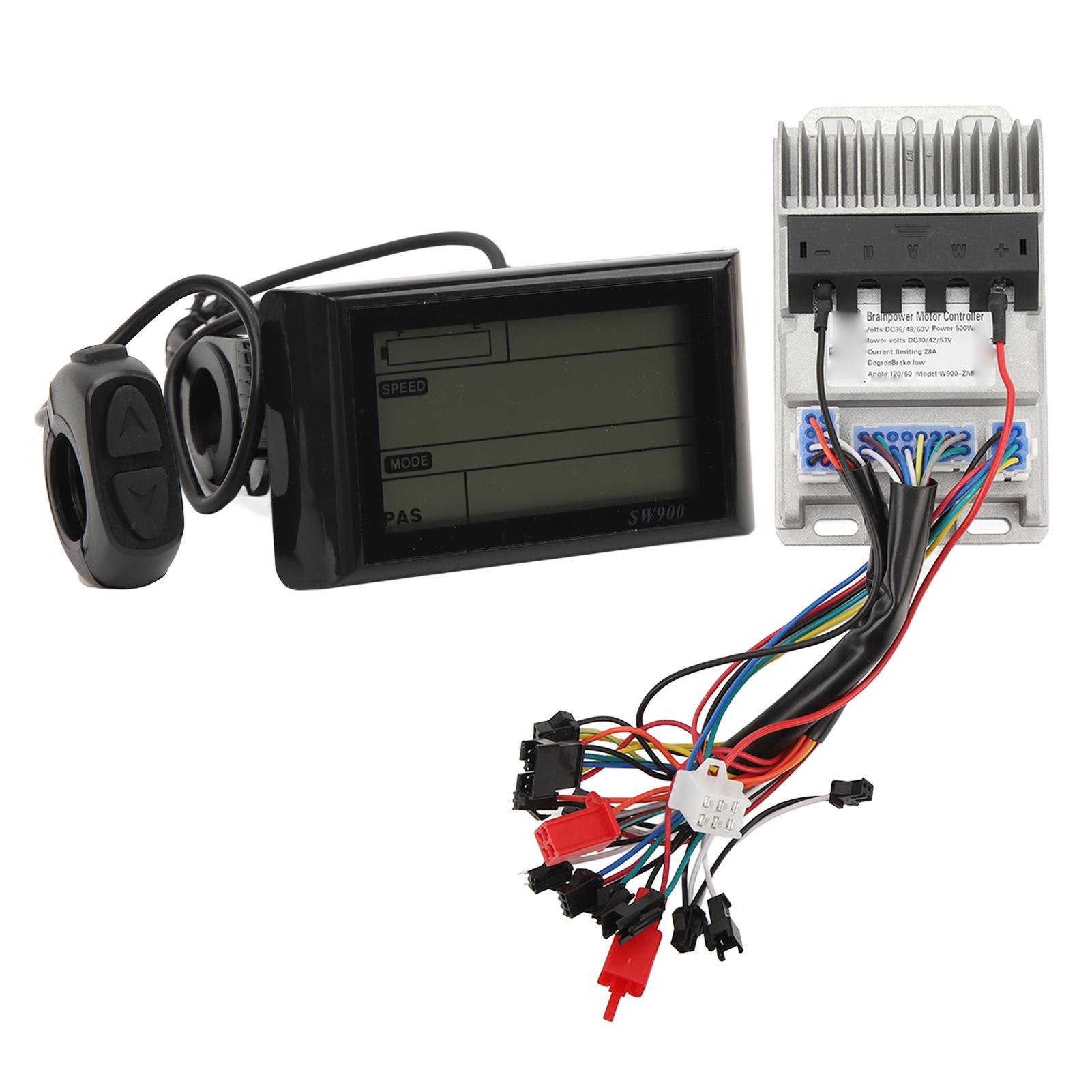 36В 48В 60В 500Вт Контроллер Бесколлекторного Двигателя для Электровелосипеда 3 Режима Синусоидальная Волна с ЖК-Дисплеем Электровелосипед Самокат