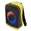 LED Rucksack 64x64 Px Foto-Icons Farb-Anzeigebildschirm Tragbar 16 Zoll mit USB-Anschluss für Motorrad