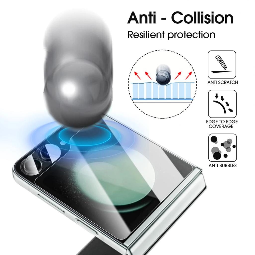 Tempered Glass Screen Protectors for Samsung Galaxy Z Flip 7 6 5 Soft Hydrogel Film Anti-scratch Lens Cover for Samsung Z Flip 7