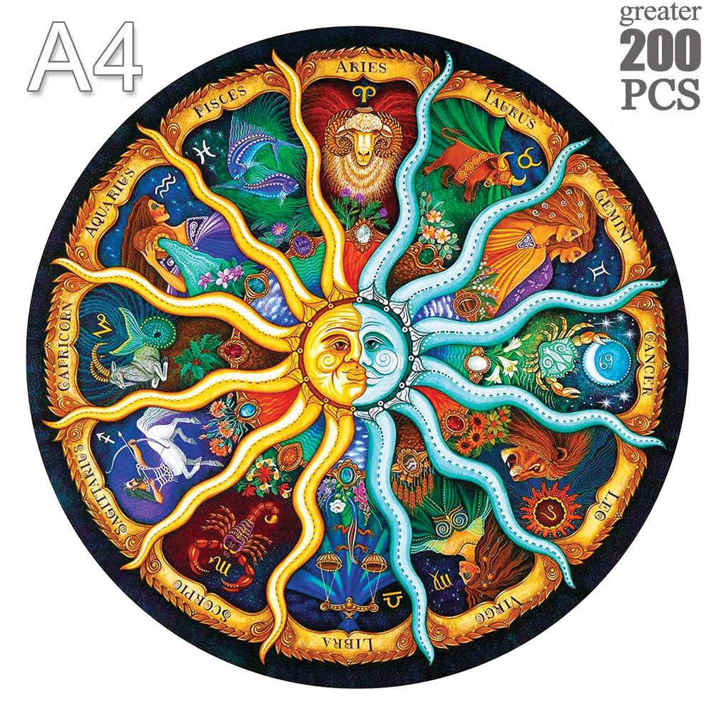 Earth Wooden Puzzle Children'S Starry Geography Early Education Astro Difficult Wood Brains Accompany Adult Puzzle Party Leisure