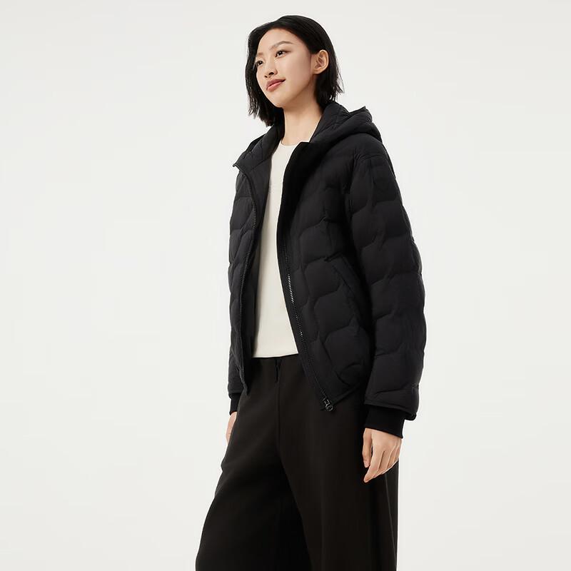 Tamboer Women's Lightweight Petite Hooded Down Jacket 330216Z