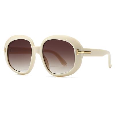 European American Trendy Retro Large Frame Sunglasses Modern Street Photography Lh261