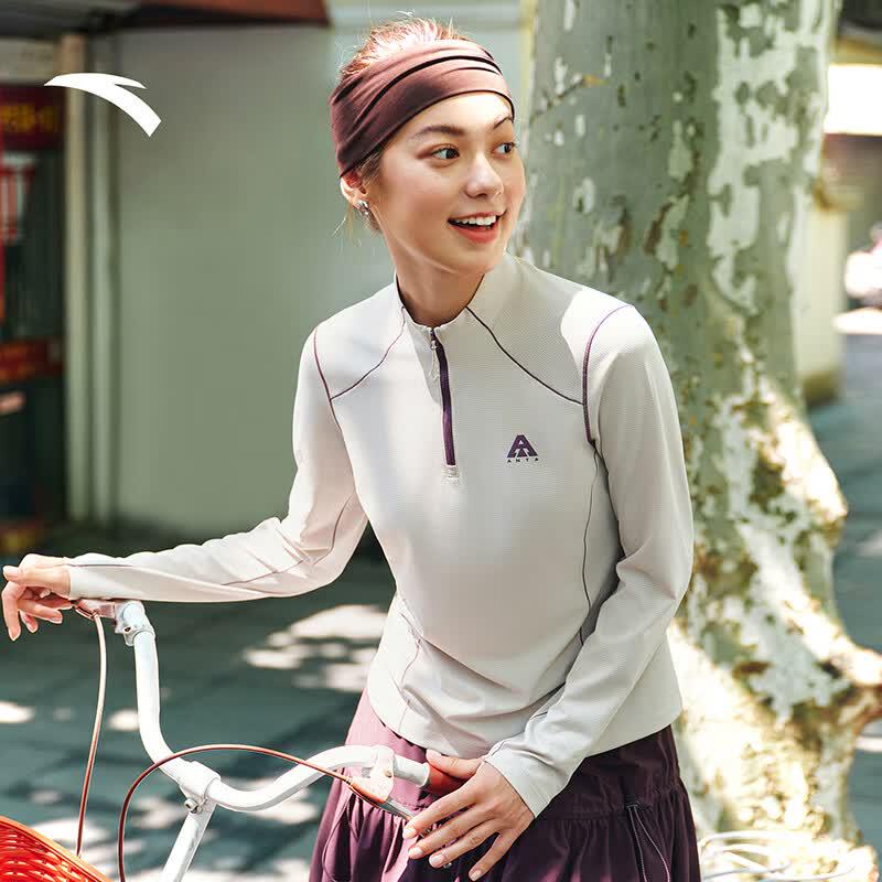 Anta Women's Zero Pressure Temp Control Quick Dry Long Sleeve T-Shirt
