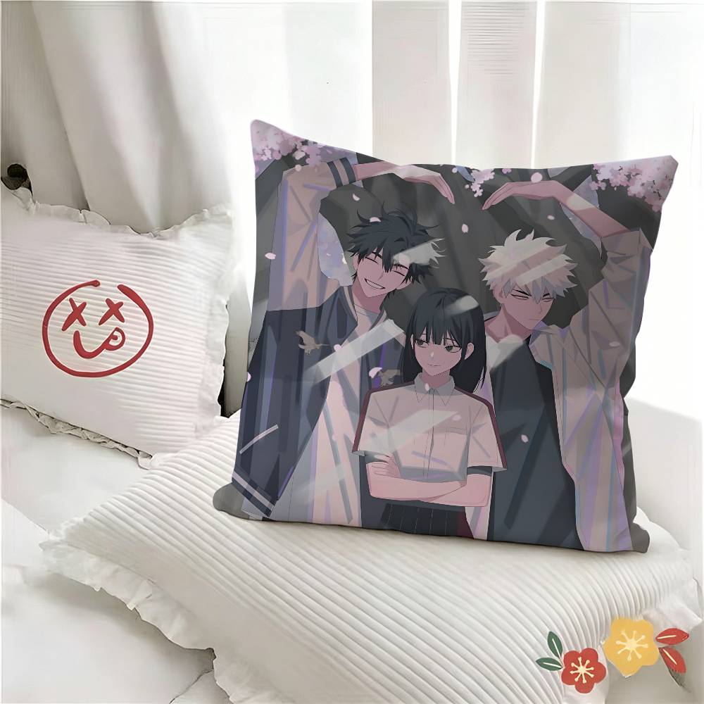 pc Link Click Anime Pillow Case Fashion Square Pillowcase Bedroom Sofa Room Ins Decoration Leisure
