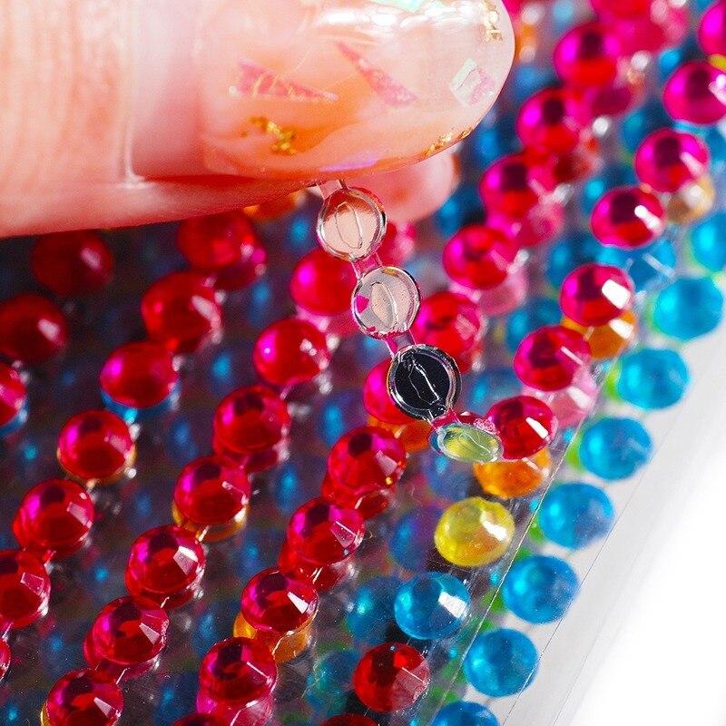 3-6mm Electric syllable face stickers eyebrows face stickers diamond nail art pearl stickers masquerade face decoration diamonds