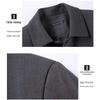 ROMON Men's Mid-Length Business Casual Trench Coat