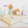 M-1Pc Rustic Metal Napkin Holder Square Paper Organizer For Kitchen Home Restaurant Cafes - Tabletop Decorative Napkin Holder