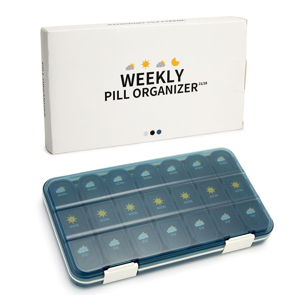 

Large Pill Box Portable Pills Container Medicine Storage Pillbox Weekly Organizer Pastillero Travel Pill Cases Tablets Holder