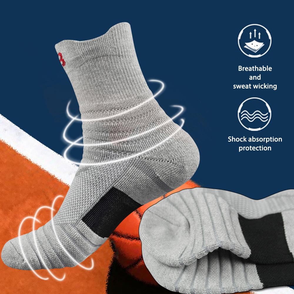 

Short Long Tube Sports Socks Sweat Absorption Cycling Sock Outdoor Hiking Camping