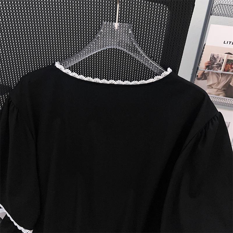 Plus Size Slimming Mid-Length Short-Sleeve T-Shirt for Women (200/300/350 jin)