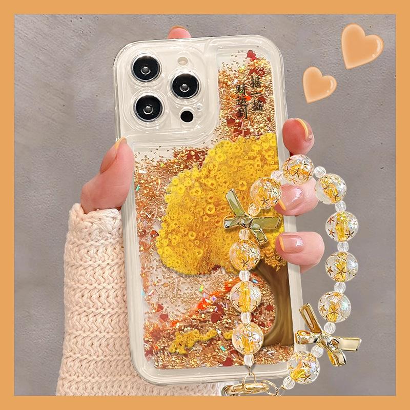 Bransoletka Drzewko Pieniędzy Jest Odpowiednia dla Apple 16, Etui na telefon z ruchomym piaskiem 15, Przezroczyste odporne na upadki 14, Wysokiej klasy w dotyku 13, Dobrobyt 12, Silikon