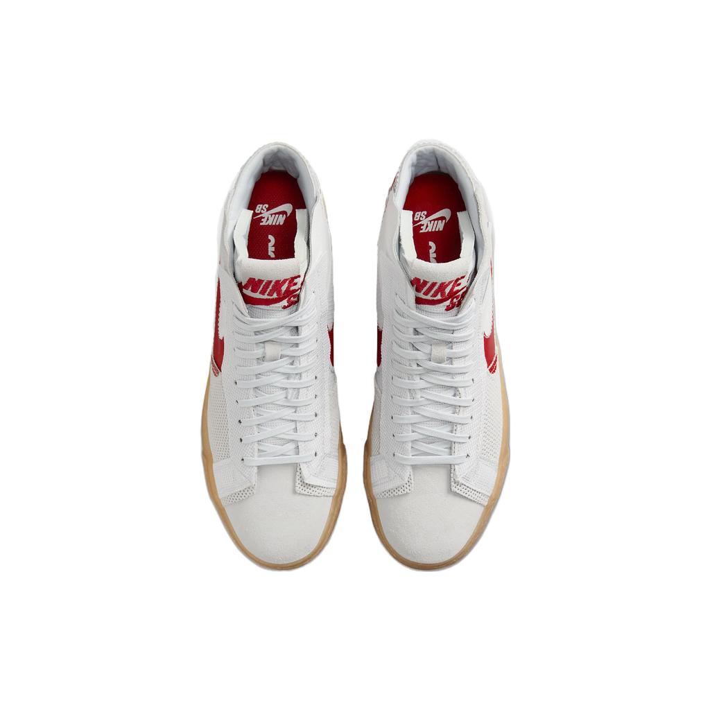 Nike Sb Zoom Blazer Mid Premium Deconstructed White University Red Gum