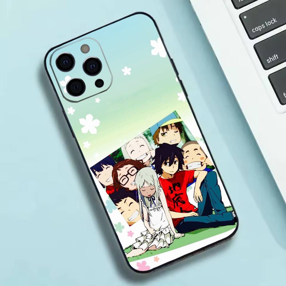 AnoHana M-Meiko Anime H-Honma Phone Case Silicone Soft For IPhone 17 16 15 14 13 12 11 X XR Plus Pro Max Plus