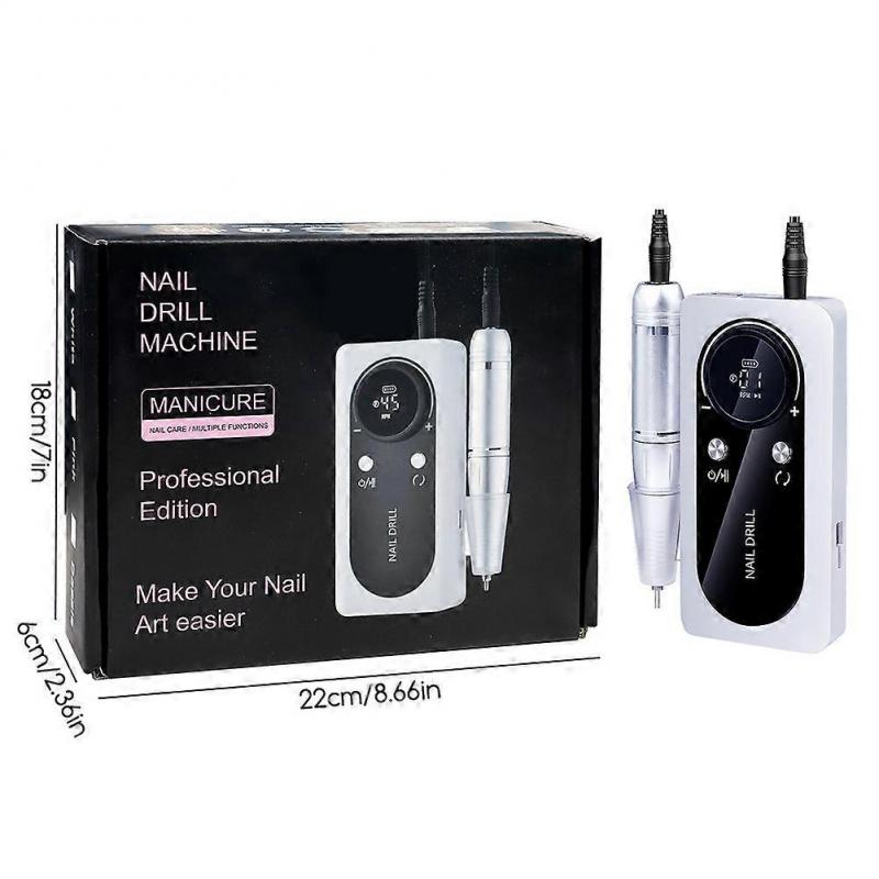 45000RPM Nail Drill Manicure Set Professional Manicure Pedicure for Hand for Shaping Buffing Removing Gel Nails