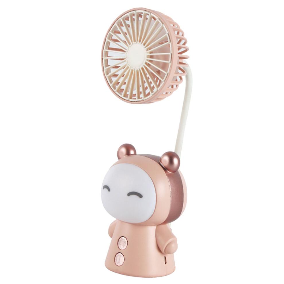 Mini-Ventilator mit faltbarem Design, USB-wiederaufladbar, tragbarer Handventilator, starke Windkraft, Akku mit hoher Kapazität, drei Geschwindigkeitsstufen, Nachtlicht