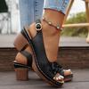 Fashion Shoes Luxury Sandals Large Size 2025 Summer Women's Heels Buckle Suit Female Beige Open Toe Fashion Big New Girls Comfort Low Hi