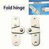 2PCS Ladder Folding Hinges Rotatable Support Bracket Metal Hinge Invisible Heavy Duty Table Fixed Hinge Furniture Hardware