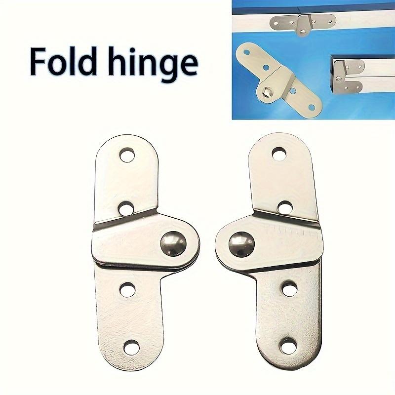 2PCS Ladder Folding Hinges Rotatable Support Bracket Metal Hinge Invisible Heavy Duty Table Fixed Hinge Furniture Hardware