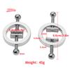 Adjustable Metal Nipple Clamps 1 Pair Breast Spring Stimulator for Role Play Bondage Adult Games Couple Restraint Accessories