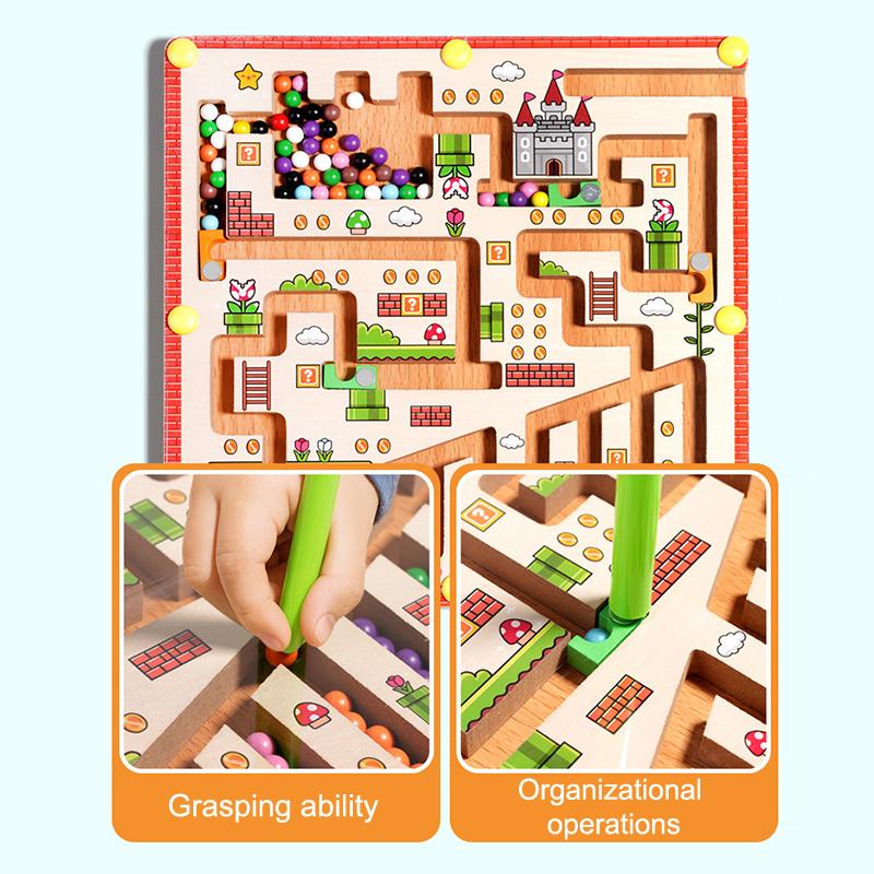 Children'S Magnetic Maze Ball Running Pen Running Logical Thinking Concentration Training Early Childhood Education Toys
