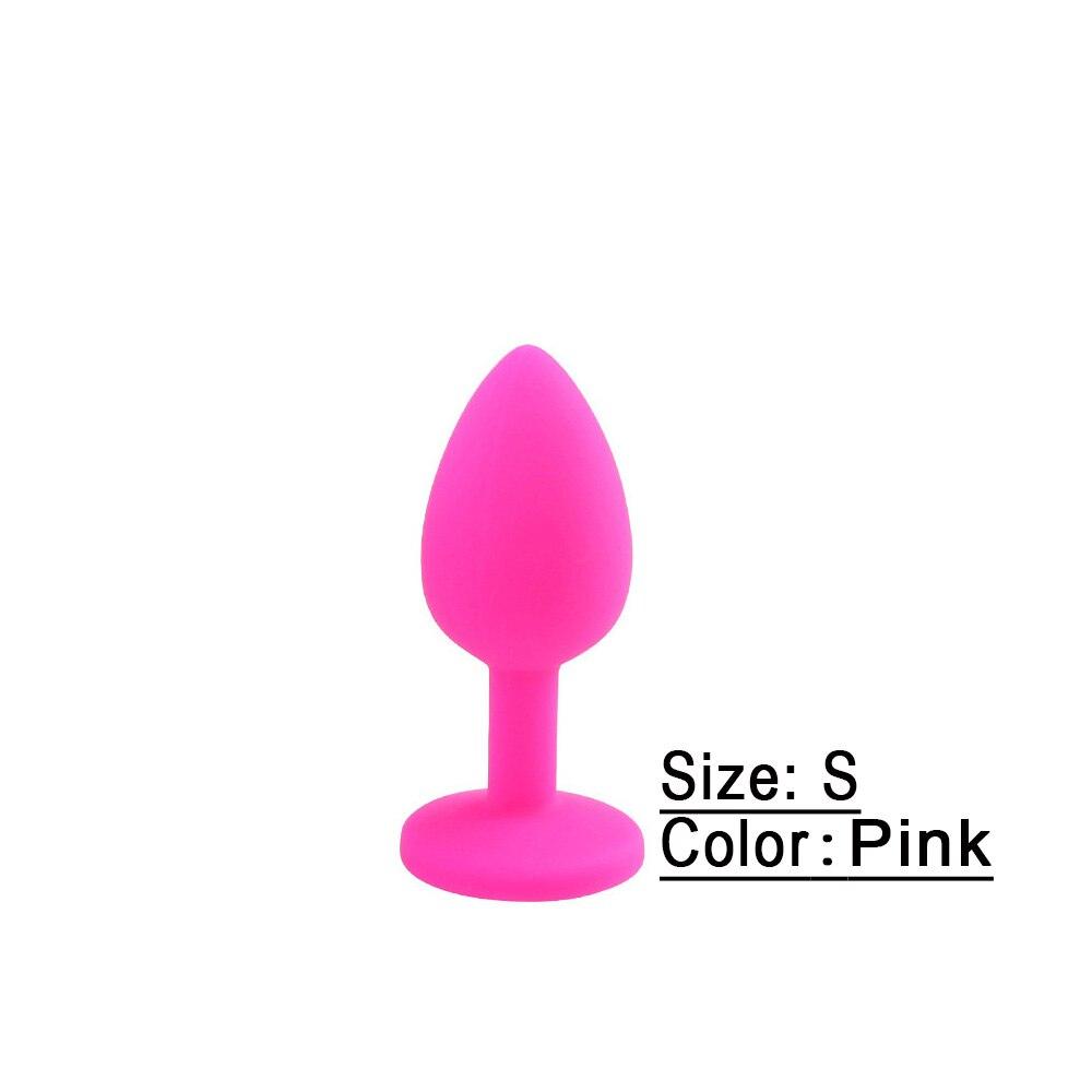 Sex Toys Products Adults Crystal Jewelry Mini Butt Plug Silicone Anal Plug Bullet Vibrator Prostate Massager