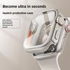 Glass+Case for Apple Watch Change To Ultra iWatch Series 4 5 6 7 8 9 45mm 41mm 44mm 40mm Screen Protector Cover Upgrade to Ultra