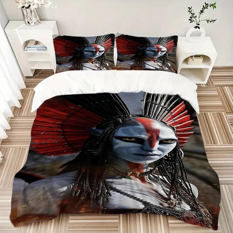 Alien Warrior Fantasy Art Print 3Pcs Bedding Setduvet Cover With 2 Bedropillowcase Home Birthday Gift