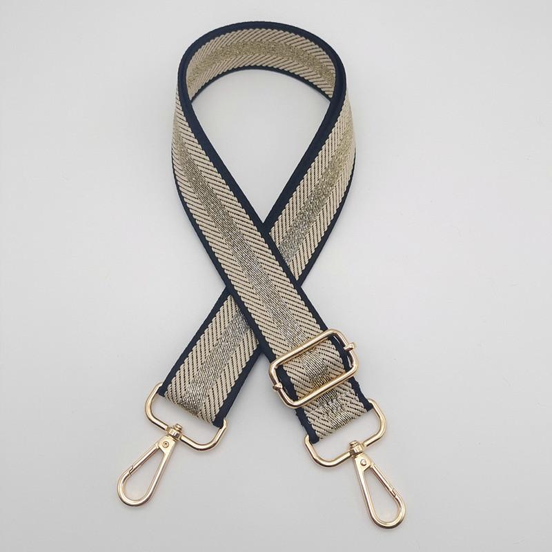 New Backpack Shoulder Strap Handbag Travel Bag Shoulder Bag Shoulder Strap Classic Striped Metal Hook Adjustable Bag Accessories