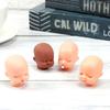 10PCS Sleeping Baby Mini Doll Heads Red Pink Lips With Nipple Feeder Face Toy Parts DIY Accessories Handmade Material Craft