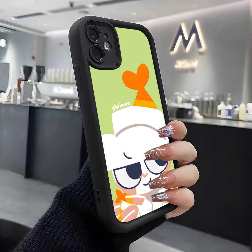 

Мультяшный чехол Dandys W-world для IPhone Air 17 Pro Max 16 E 15 14 Pro Max 13 12 11 Mini Plus Мягкий силиконовый черный чехол iPhone 15 Plus
