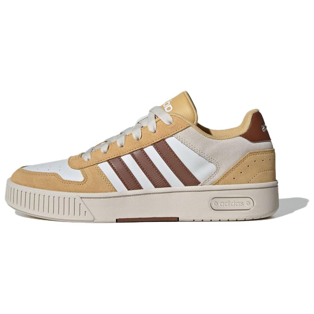 Adidas D PAD CLASSIC Anti Slip Wear Resistant Low Top Skateboard Shoes Unisex White Brown Yellow Sneakers JP8235
