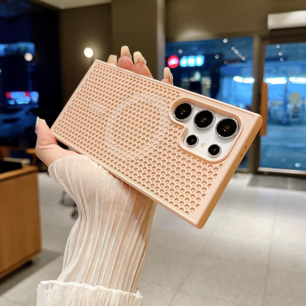 Heat Dissipation Hole For Magsafe Case For Samsung S26 S25 S24 S23 FE S22 Plus Ultra Magnetic Wireless Charge Hard Cover