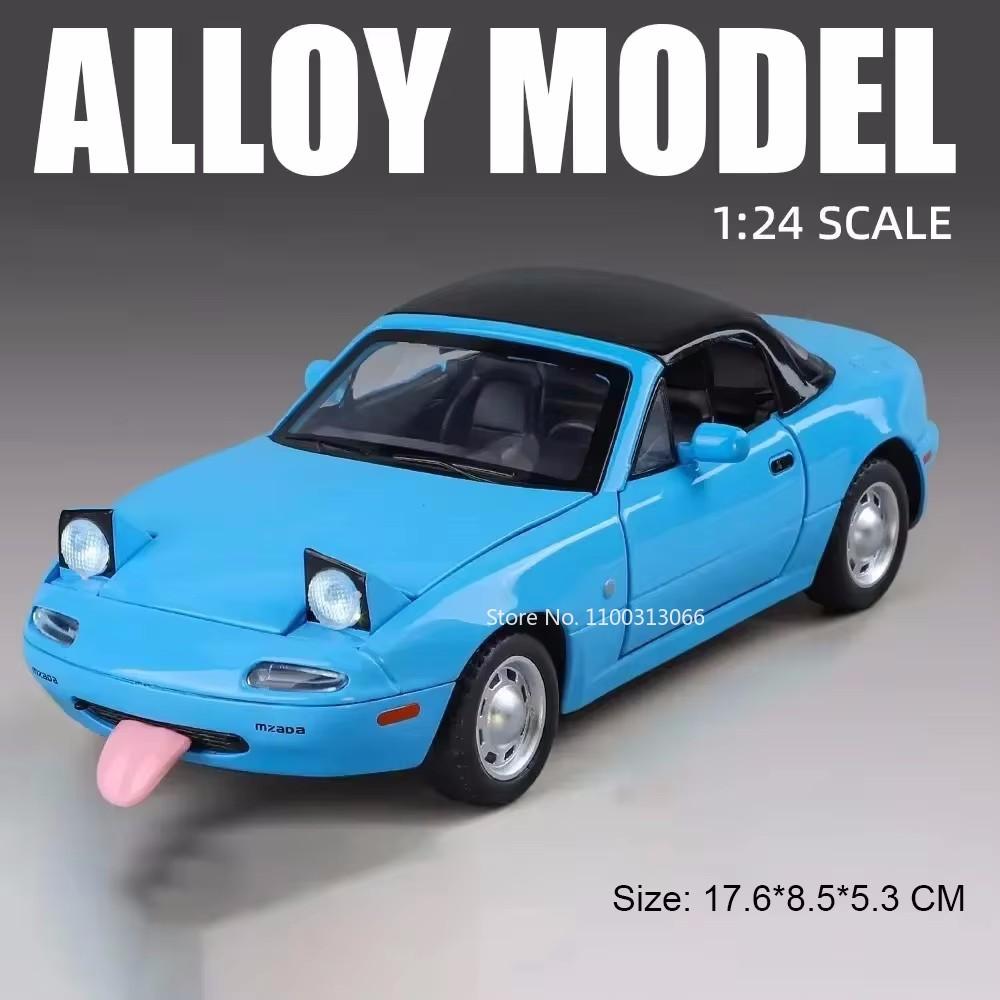 1:24 Initial D RX7-FC MX-5 Alloy Cars Models Toys Diecasts Miniature Supercar Sound Light Vehicles Toy for Children Gifts