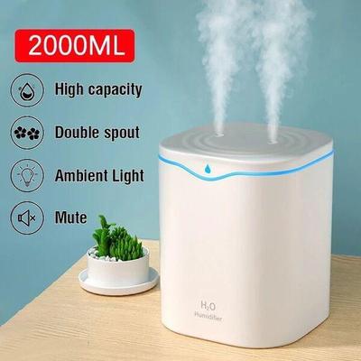 2000ml USB podwójny/pojedynczy nawilżacz z rozpylaczem gospodarstwa domowego o dużej pojemności nawilżacz nawilżacz powietrza dyfuzor olejków eterycznych Generator mgły