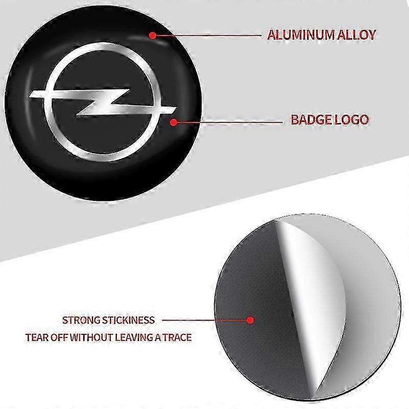 4pcs Car Logo New Wheel Hub Cap Metal Emblem Stickers For Opel Astra H Astra J G Corsa Insignia Zafira B Vectra C Corsa D Vivaro