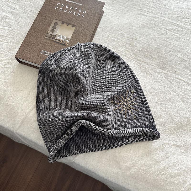 Fireworks Stacking Hat | Pop Wind Wash Sweet Cool Loose Face Small Cold Hat Baotou Hat Fashion Knitted Hat