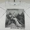 Vintage 90s Gustave Dore Jesus Christianity Art Graphic Shirt Size 2XL Luke 9:23