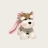 Cute Schnauzer Puppy Bag Pendant Girl Plush Doll Backpack Pendant Keychain Couple Gift