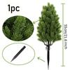 Artificial Tree with Ground Stake Realistic Bushes Plants Artificial Greenery Shrubs for Outdoor Yard Front Porch Xmas Decors