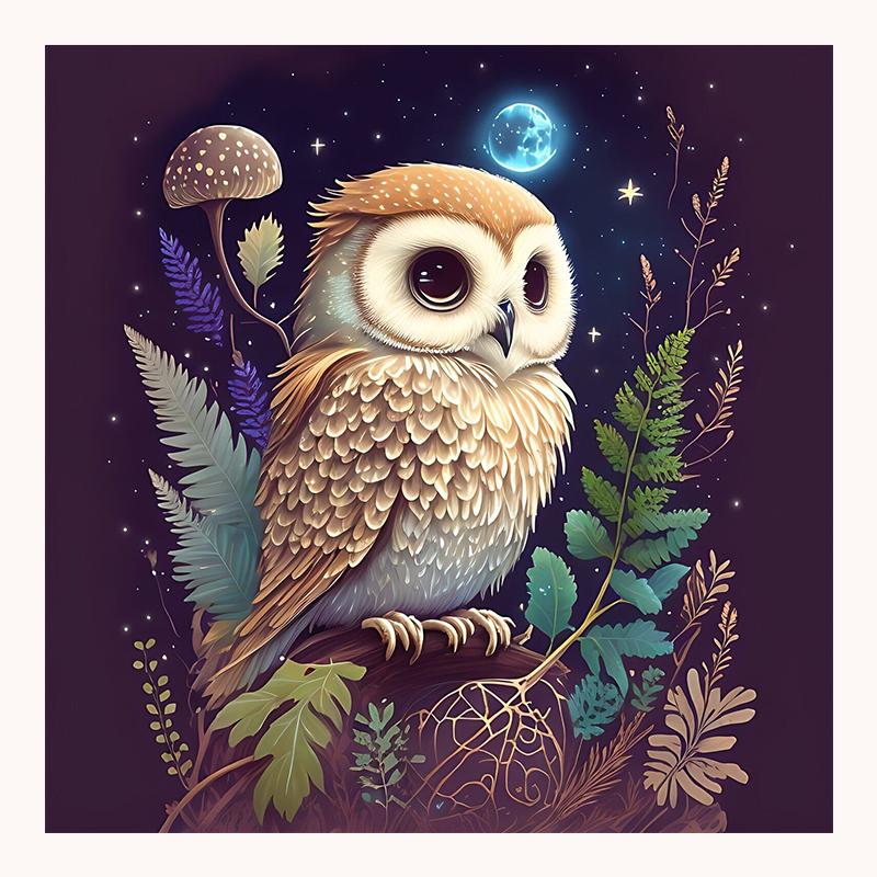 

T373# Милая забавная сова животное настенная наклейка туалет декор гостиная шкаф холодильник домашние наклейки 10cm(3.9 inch)