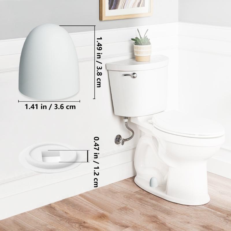 4pcs Decorative Luminous Toilet Bolt Cover Caps Easy Installation and Night Visibility Universal for Campers Trailer