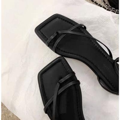 Fashion Summer New Style Popular Women Sandal Fashion Open Toe Narrow Band Ladies Elegant Gladiator Shoes Outdoor Dress Flats Sandals