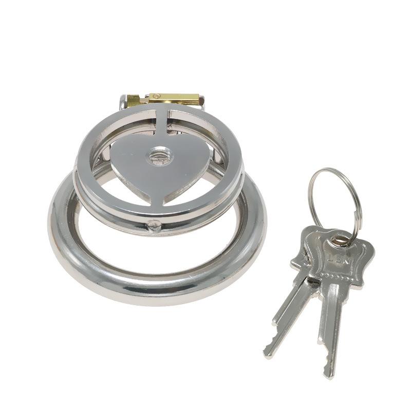 Stainless Steel Chastity Lock Love CB Chastity Cleaner Pseudo-Mother Device Smsex Toys Sex Tools Penis Cage