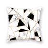 Marble Sofa Decoration Gold Black Geometric Cushion Cover Sofa Stripe Bedroom Living Room Throw Pillow Cover