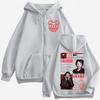 Radiohead Album Merch Zipper Hoodies Rock Fashion Vintage Zip Up Hooded Sweatshirt Men's Women's High Quality Fleece Pullovers